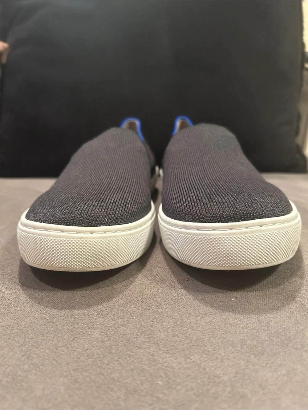 Rothy's The Original Slip On shoes in Black. Women’s Size 9